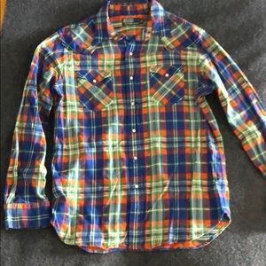 Polo western style pearl snap shirt.